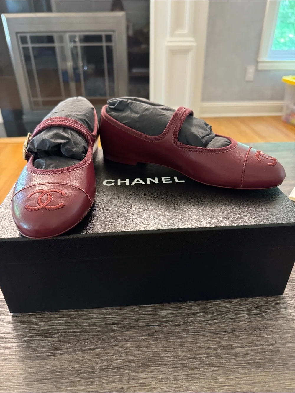 Chanel Fall/Winter Burgundy Mary Jane’s BNIB 36.5